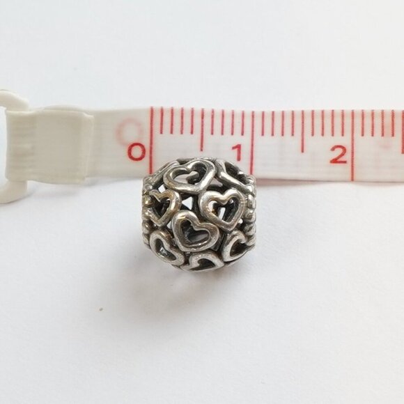 Pandora Sterling Silver Open Your Heart Ball Bead Charm 790964 - Picture 3 of 3